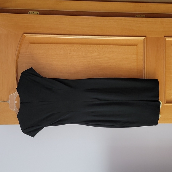 VfEmage Women Elegant Colorblock Contrast Work Business Casual Pencil Dress - Picture 4 of 4